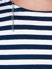 Купить настоящую тельняшку - Магазин тельняшек.ру 8-800-700-93-18 Тельняшка летняя ВМФ (темно-синяя полоса) ГОСТ МИНОБОРОНЫ в Магазине тельняшек