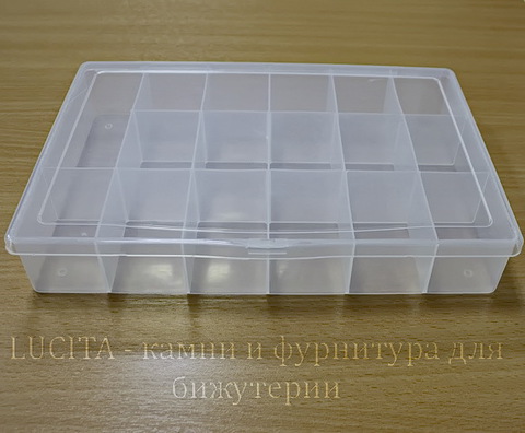 Пластиковый контейнер для мелочей прямоугольный 260х170х46 мм