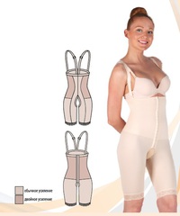 Бандаж компрессионный выше колен с высокой линией талии