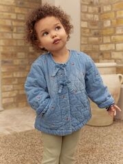 Куртка стеганая для девочки Next E25-109, Синий