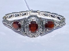 Батуми-гранат (браслет из серебра)