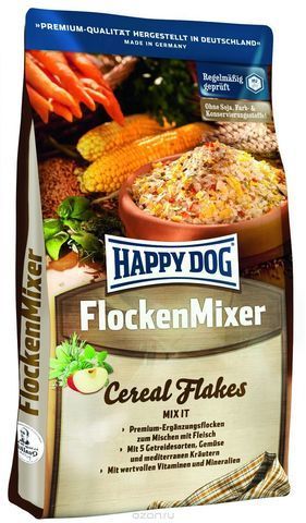 купить Happy Dog Flocken Mixer хлопья для собак всех пород для смешивания с мясом 10кг