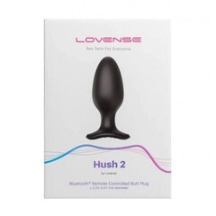 Анальная вибропробка Hush 2 второго поколения с управлением на расстоянии от Lovense (L: 57*150 Мм.)