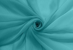 Ткань Шифон, 120гр/м.п., 150 см, голубая лагуна