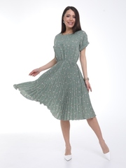 Платье Сабрина (гофре,оливка) Diolche