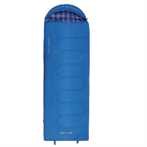 Картинка спальник Kingcamp 8015 Oasis 250+ -4C синий - 3