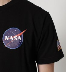 Футболка Alpha Industries NASA Black (Черная)