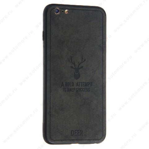 Накладка для Apple iPhone 6s Plus/ 6 Plus DEER черный