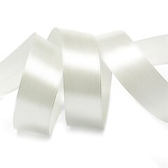 Лента атласная 25 мм. белая