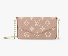 Клатч Louis Vuitton Felicie розовый/белый