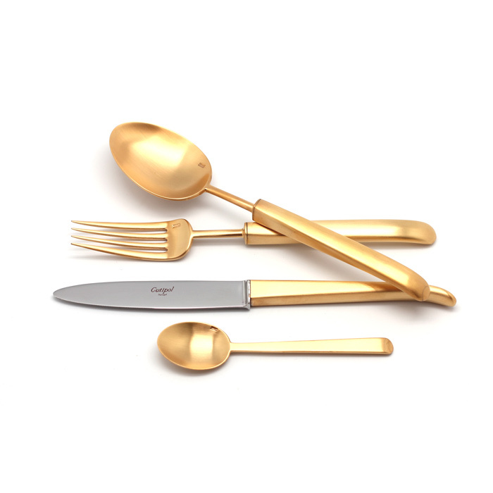Набор столовых приборов Cutipol Carre Gold 72пр матовый CA.72.GB, арт. CA.72.GB - фото 3