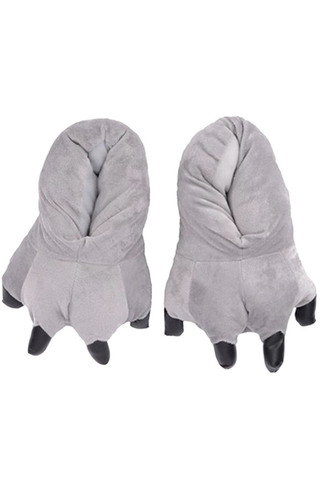 Тапки кигуруми серые