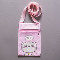 Детский набор для девочки сумка, брошь, розовый