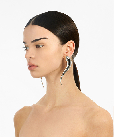 Серьги Nail Twist Silver