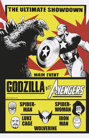 Godzilla vs Avengers #1 (Cover B)