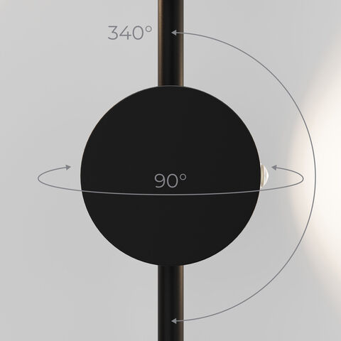 Настенный светодиодный светильник Elektrostandard Illume 40154/LED 4000K черный