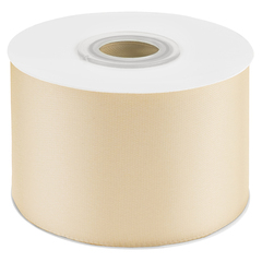 Лента Атласная (5см*22,85м) Белое золото