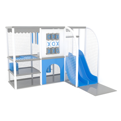 Детский игровой лабиринт «Кнопка МАКС 2» 12,3м² (3,5*3,5*2,5м)