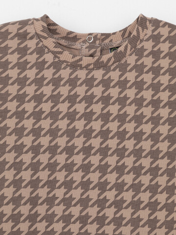 фуфайка  для девочки  КП 302287/беж,гусиная лапка