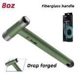 Молоток "Home Series Green" Deli HT7008L  вес бойка 250гр, эксклюзивный дизайн, рукоятка из высококачественного софттач пластика