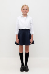 юбка  для девочки  К 7140/индиго Ал