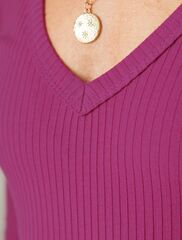 Джемпер из трикотажа в широкий рубчик  D49.107 (124187)