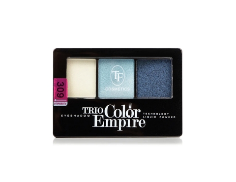 TF Тени для век Трехцветные компактные Trio Empire Color Eyeshadow тон309 морской бриз