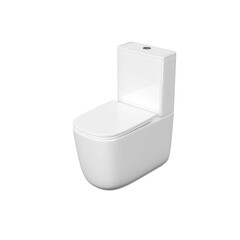 Унитаз напольный, безободковый, система смыва торнадо, Aquatek Оптима Плюс Квадро 620x355x790