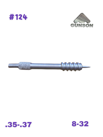 124	Visher, alu, cal..35-.37, Tip Ton , Bore Tech ext. 8-32,