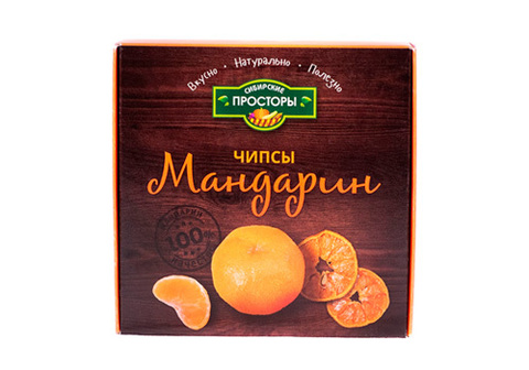 Чипсы мандариновые Сибирские Просторы, 20г