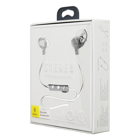 Наушники Baseus B15 Seal Bluetooth Earphone Silver/White (NGB15-02)