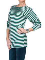 Купить Тельняшка летняя ФПС (зеленая полоса) ГОСТ МИНОБОРОНЫ в Магазине тельняшек