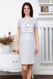 Сорочка для беременных и кормящих 12624 белый