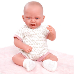 Munecas Antonio Juan Кукла-младенец Давиния в розовом, 40 см, мягконабивная (3388P)