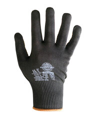 Перчатки Safeprotect НейпДот-Ч (нейлон+ПВХ-точка, черный) р. 7 (S) (распродажа)