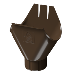 Водосточная воронка желоба Stal Premium, каштан