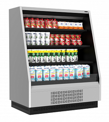 Витрина холодильная Carboma Tokyo 2 F16-08 VM 1,0-2 0030 бок металл с зеркалом (версия 2.0) (9006-9005)