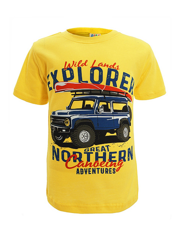 D002-36 футболка для мальчиков, желтая