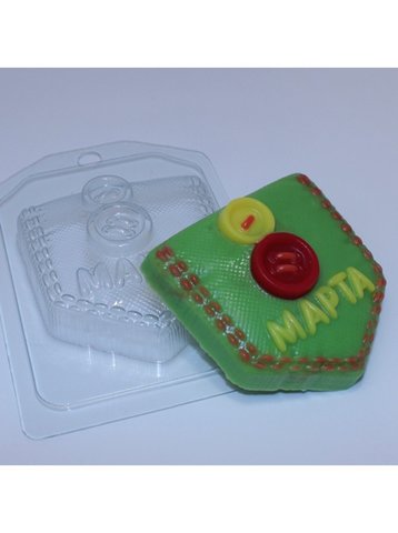 8 Марта / Кармашек, форма для мыла пластиковая