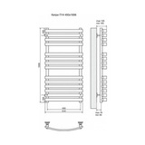 Полотенцесушитель электрический Terminus Капри П14 450x1006, ТЭН HT-1 300W, левый/правый