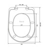 Berges 011201 сиденье для унитаза Koral A duroplast  универсальное, металл