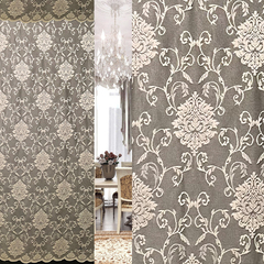 Тюль жаккард, пр-во Турция, ш. 290 см, кофейный