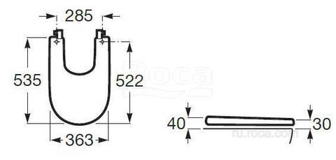 Roca MERIDIAN крышка для биде SC Supralit 8062A200B