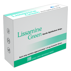 Полоски офтальмологические диагностические Lissamine Green 100