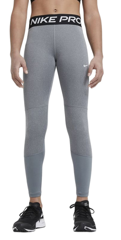 Детские теннисные штаны Nike Pro G Tight - carbon hetaher/white