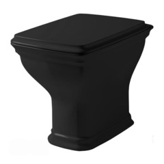 CIV003 03 00 nero Artceram CIVITAS Унитаз напольный, 54х36хh42см, слив в стену, с крепежом, цвет: черный глянцевый фото