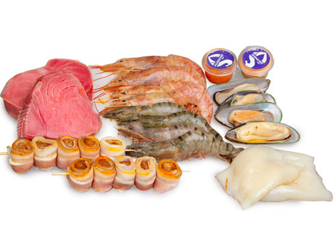 Набор морепродуктов для гриля на двоих ПРЕМИУМ, 1.3кг