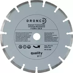 Алмазный сегментированный диск по бетону OSBORN 230 мм 4230485