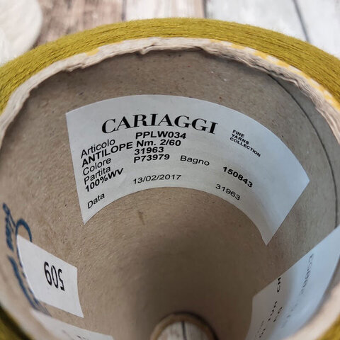 Меринос 2/60  CARIAGGI  /  ANTILOPE зеленая горчица