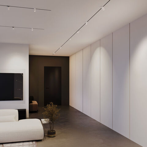 Магнитный трековый светильник Elektrostandard Mini Magnetic 5W 3000K 85201/01 белый/черный